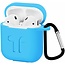 Apple Airpods Case - Premium silicone ProtectCase with overprint - 3.0 mm - Light blue