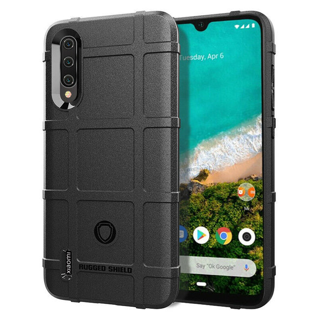 Xiaomi Mi A3 Lite hoes - Heavy Armor TPU Bumper - Zwart