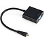 Mini HDMI to VGA Cable with audio -  1080p Full HD - Black