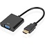 HDMI to VGA Cable with audio -  1080p Full HD - Black