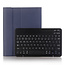 iPad 10.2 inch 2020 Case - QWERTY Keyboard Case with Pencil holder - Blue