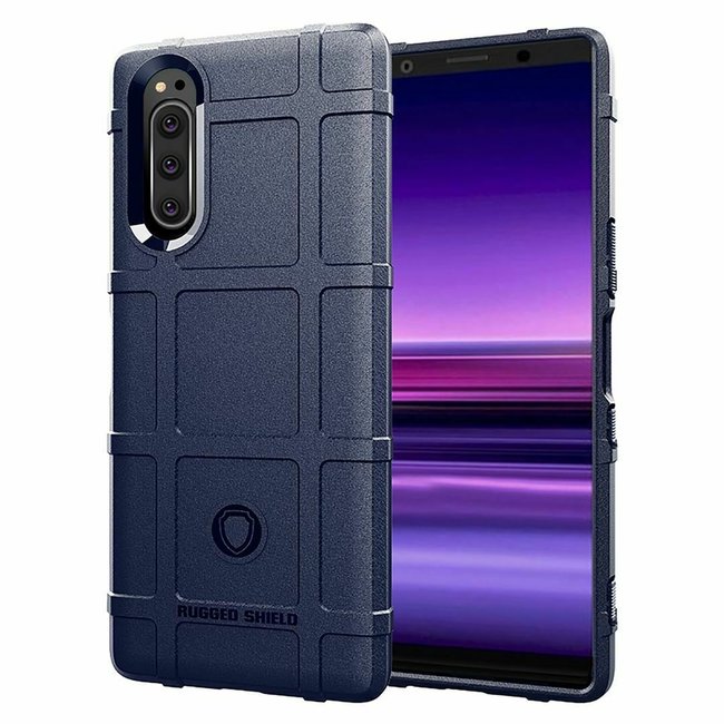 Sony Xperia 2 hoes - Heavy ArSony Xperia 2 hoes - Heavy Armor TPU Bumper - Blauwmor TPU Bumper - Zwart - Copy