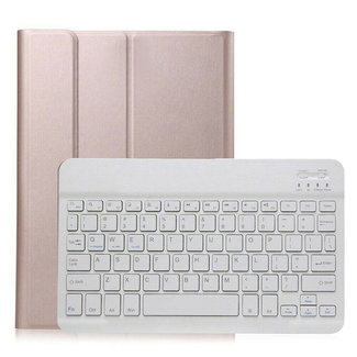 Cover2day Case for Huawei MatePad T8 - QWERTY - Bluetooth Keyboard Cover - Pink