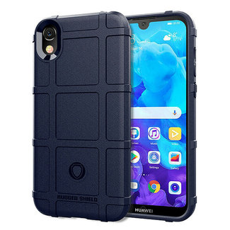 Cover2day Huawei Y5 (2019) hoes- Heavy Armor TPU Bumper - Back Cover - Blauw