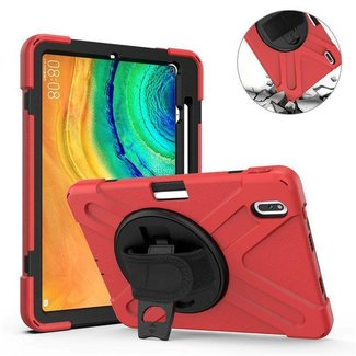 Cover2day Huawei MatePad Pro 10.8 Cover - Hand Strap Armor Case - Red