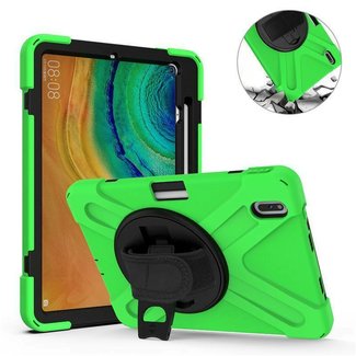 Cover2day Huawei MatePad Pro 10.8 Cover - Hand Strap Armor Case - Green