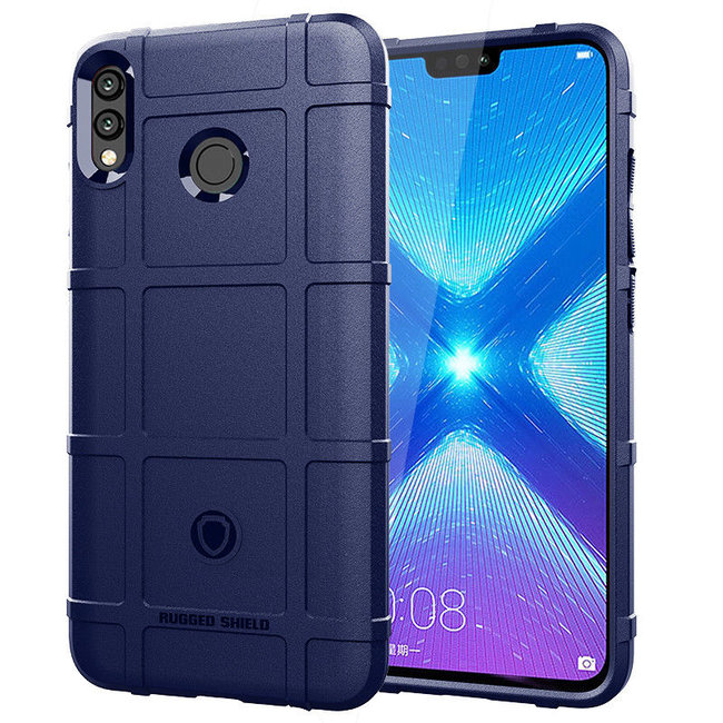 Honor 8X Max hoes - Heavy Armor TPU Bumper - Back Cover - Blauw