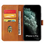 iPhone 11 Pro Max hoesje - Wallet Book Case - Magnetische sluiting - Ruimte voor 3 (bank)pasjes - Licht Bruin