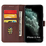 iPhone 11 Pro Max hoesje - Wallet Book Case - Magnetische sluiting - Ruimte voor 3 (bank)pasjes - Donker Bruin