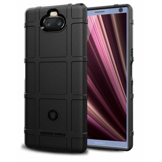Cover2day Sony Xperia 10 Plus hoes - Heavy Armor TPU Bumper - Zwart