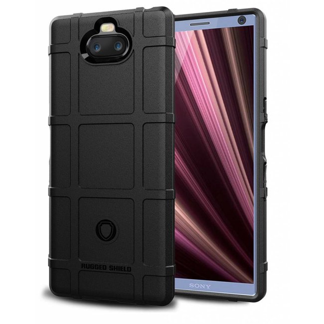 Sony Xperia 10 Plus - Heavy Armor TPU Bumper - Back Cover - Zwart