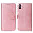 iPhone Xs Max Case - Wallet Book Case - Magnetische sluiting - Ruimte voor 3 (bank)pasjes - Rose gold