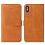 iPhone Xs Max Case - Wallet Book Case - Magnetische sluiting - Ruimte voor 3 (bank)pasjes - Light Brown