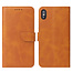 iPhone Xs Max hoesje - Wallet Book Case - Magnetische sluiting - Ruimte voor 3 (bank)pasjes - Licht Bruin