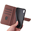 iPhone Xs Max hoesje - Wallet Book Case - Magnetische sluiting - Ruimte voor 3 (bank)pasjes - Donker Bruin