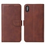 iPhone Xs Max Case - Wallet Book Case - Magnetische sluiting - Ruimte voor 3 (bank)pasjes - Dark Brown