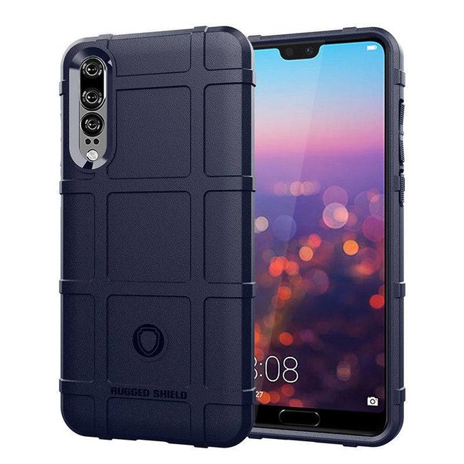 Huawei P30 Pro hoes - Heavy Armor TPU Bumper - Back Cover - Blauw