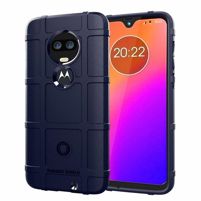 Motorola Moto G7 hoes - Heavy Armor TPU Bumper - Back Cover - Blauw