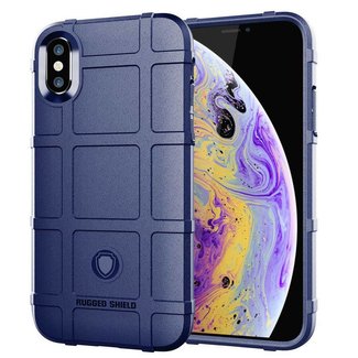 Cover2day iPhone X/XS hoes - Heavy Armor TPU Bumper - Back Cover - Blauw