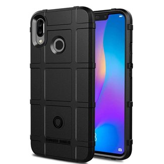 Cover2day Huawei P Smart Plus hoes - Heavy Armor TPU Bumper - Back Cover - Zwart