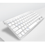 Universal Wireless Bluetooth Keyboard - Wireless Keyboard - Rechargeable keyboard - iOS, Android & Windows - White