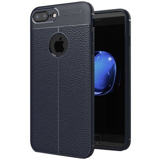 Cover2day Litchi TPU Case - iPhone 7 Plus / iPhone 8 Plus - Blauw