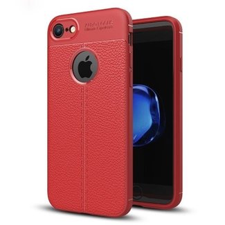 Cover2day Litchi TPU Case - iPhone 7 / iPhone 8 - Rood