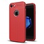 Litchi TPU Case geschikt voor iPhone 7 / iPhone 8 - Rood