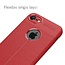 Litchi TPU Case geschikt voor iPhone 7 / iPhone 8 - Rood