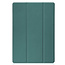 Case2go - Case for Samsung Galaxy Tab S7 FE - Slim Tri-Fold Book Case - Lightweight Smart Cover with Pencil holder - Dark green