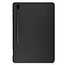 Case2go - Case for Samsung Galaxy Tab S7 FE - Slim Tri-Fold Book Case - Lightweight Smart Cover with Pencil holder - Black