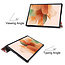 Case2go - Case for Samsung Galaxy Tab S7 FE - Slim Tri-Fold Book Case - Lightweight Smart Cover - Butterflies