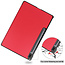 Case2go - Case for Samsung Galaxy Tab S7 FE - Slim Tri-Fold Book Case - Lightweight Smart Cover - Red