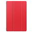 Case2go - Case for Samsung Galaxy Tab S7 FE - Slim Tri-Fold Book Case - Lightweight Smart Cover - Red