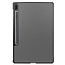 Case2go - Case for Samsung Galaxy Tab S7 FE - Slim Tri-Fold Book Case - Lightweight Smart Cover - Grey