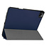 Case2go - Case for iPad Pro 12.9 (2021) - Slim Tri-Fold Book Case - Lightweight Smart Cover with Pencil holder - Dark Blue