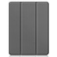 Case2go - Case for iPad Pro 12.9 (2021) - Slim Tri-Fold Book Case - Lightweight Smart Cover with Pencil holder - Grey