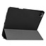 Case2go - Case for iPad Pro 12.9 (2021) - Slim Tri-Fold Book Case - Lightweight Smart Cover with Pencil holder - Black