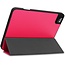 Case2go - Case for iPad Pro 11 (2021) - Slim Tri-Fold Book Case - Lightweight Smart Cover with Pencil Holder - Hot Pink