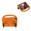 Hoes geschikt voor Samsung Galaxy tab A7 (2020) - Schokbestendige case met handvat - Sparrow Kids Cover - Oranje
