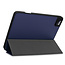 Case2go - Case for iPad Pro 11 (2021) - Slim Tri-Fold Book Case - Lightweight Smart Cover with Pencil Holder - Navy Blue