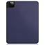 Case2go - Case for iPad Pro 11 (2021) - Slim Tri-Fold Book Case - Lightweight Smart Cover with Pencil Holder - Navy Blue