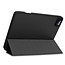 Case2go - Case for iPad Pro 11 (2021) - Slim Tri-Fold Book Case - Lightweight Smart Cover with Pencil Holder - Black