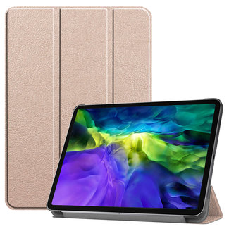 Cover2day iPad Pro 2021 Hoes (11 Inch) - Tri-Fold Book Case - Goud