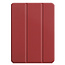 Case2go - Case for iPad Pro 11 (2021) - Slim Tri-Fold Book Case - Lightweight Smart Cover - Wine Red