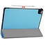 Case2go - Case for iPad Pro 11 (2021) - Slim Tri-Fold Book Case - Lightweight Smart Cover - Blue