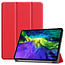 Case2go - Case for iPad Pro 11 (2021) - Slim Tri-Fold Book Case - Lightweight Smart Cover - Red