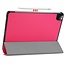 Case2go - Case for iPad Pro 11 (2021) - Slim Tri-Fold Book Case - Lightweight Smart Cover - Hot Pink