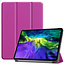Case2go - Case for iPad Pro 11 (2021) - Slim Tri-Fold Book Case - Lightweight Smart Cover - Purple