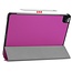 Case2go - Case for iPad Pro 11 (2021) - Slim Tri-Fold Book Case - Lightweight Smart Cover - Purple